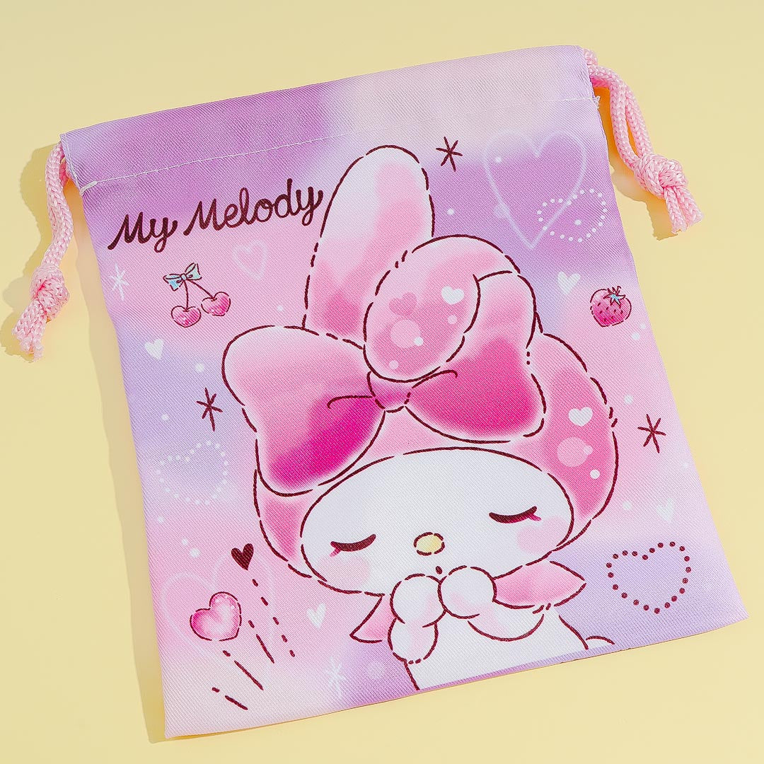 My Melody & Kuromi Love Drawstring Bag Set