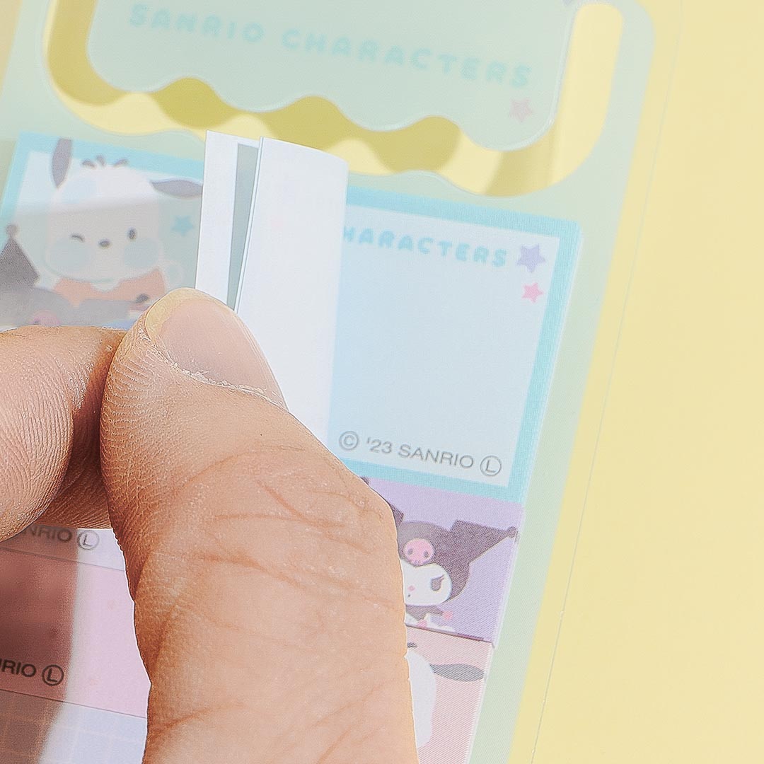 Sanrio Characters Winking Friends Sticky Notes With Bookmark