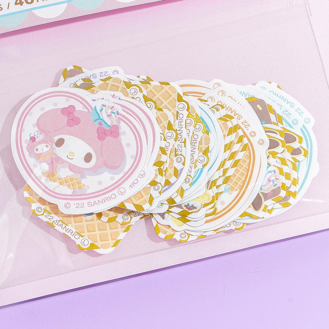Sanrio Characters Waffle Cone Sticker Flakes