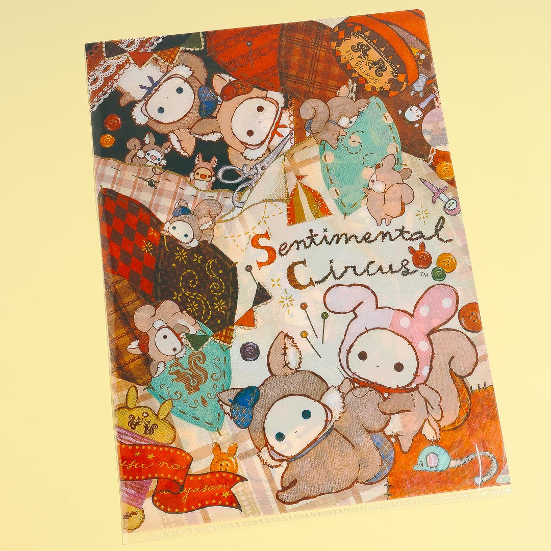 Sentimental Circus Squirrely A4 Clear File Folder