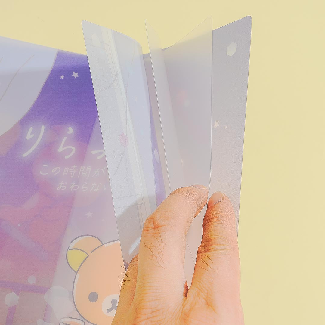 Rilakkuma Sleepy Tea Clear File Folder