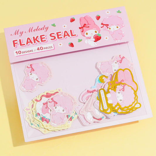 My Melody & My Sweet Piano Strawberry Sticker Flakes