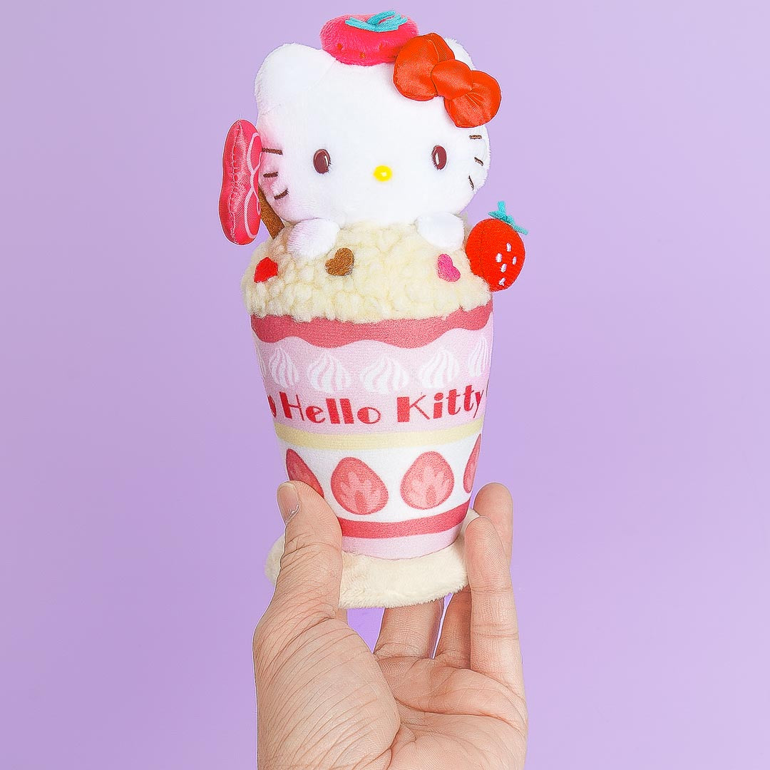 Hello Kitty Strawberry Parfait Plushie - Medium