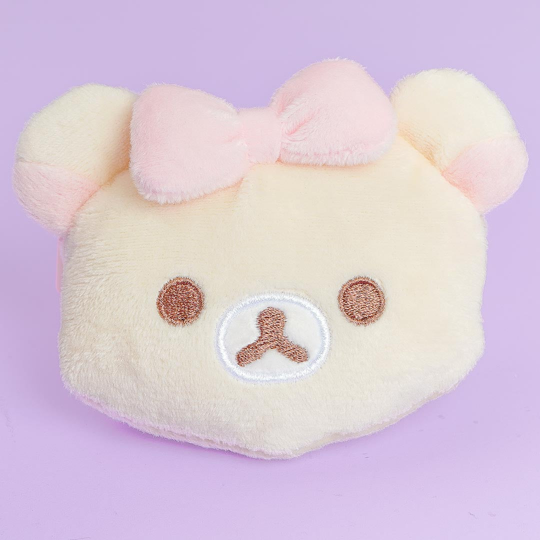 Korilakkuma Fluffy Ribbon Coin Purse