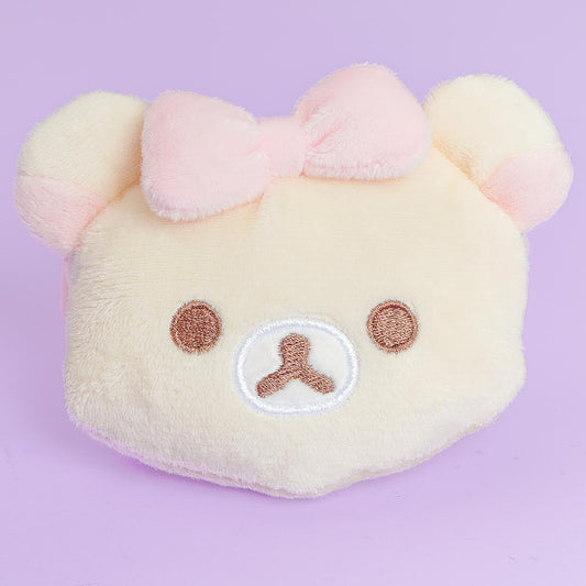 Korilakkuma Fluffy Ribbon Coin Purse
