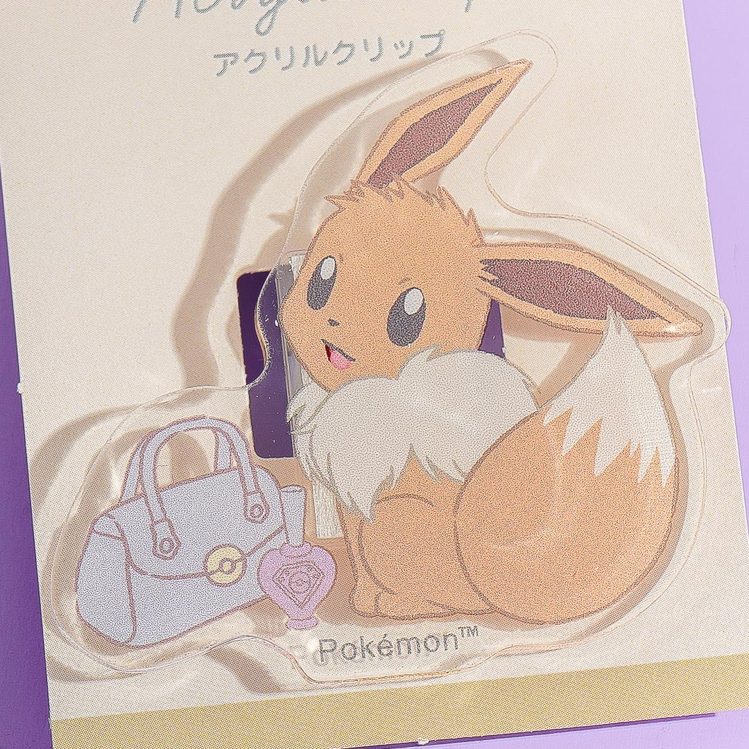 Pokemon Die-Cut Acrylic Clip - Eevee