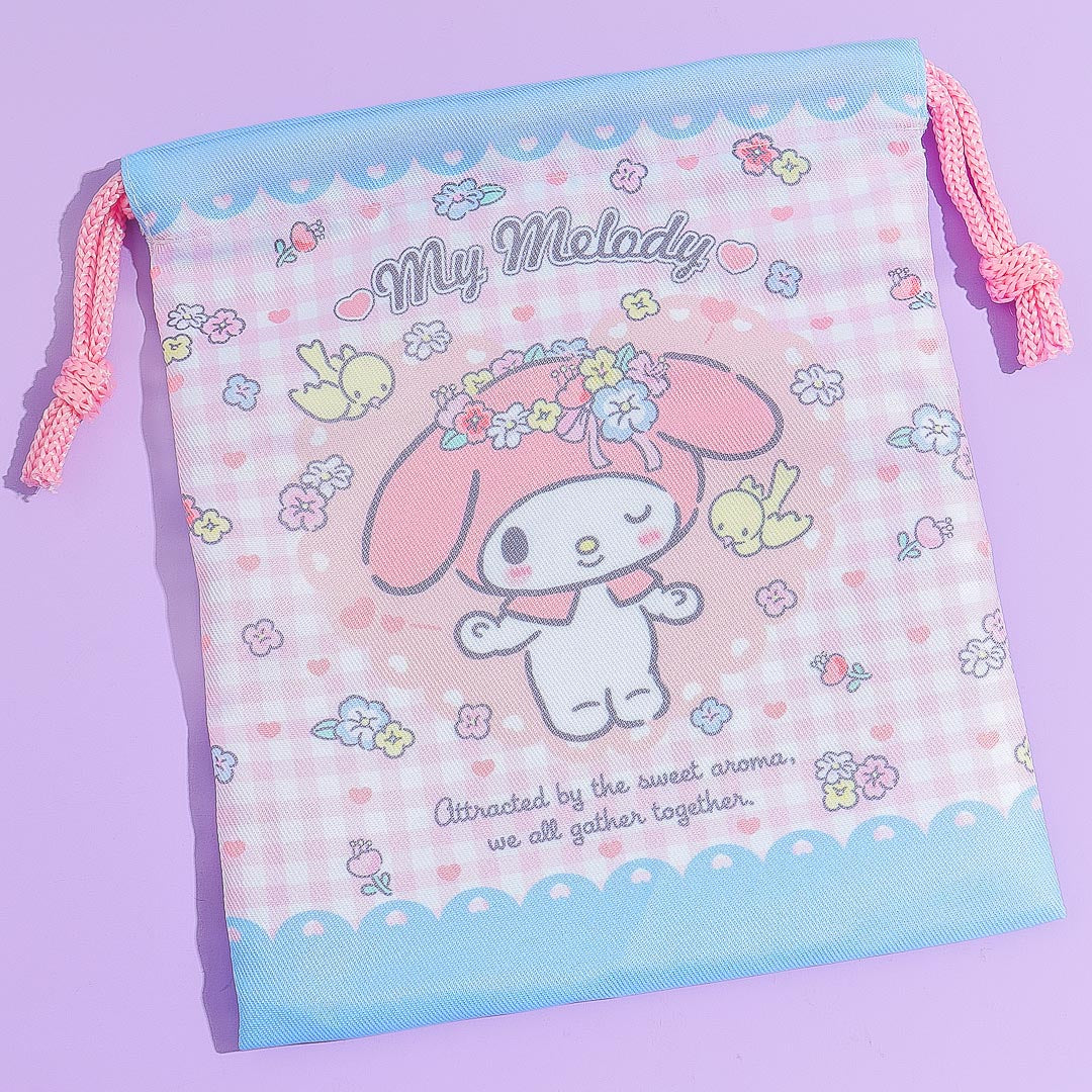 My Melody Flower Princess Drawstring Bag Set
