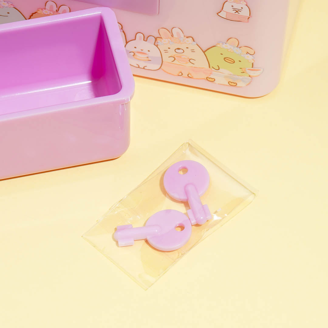 Sumikko Gurashi Bunny Storage Box With Lock & Keys