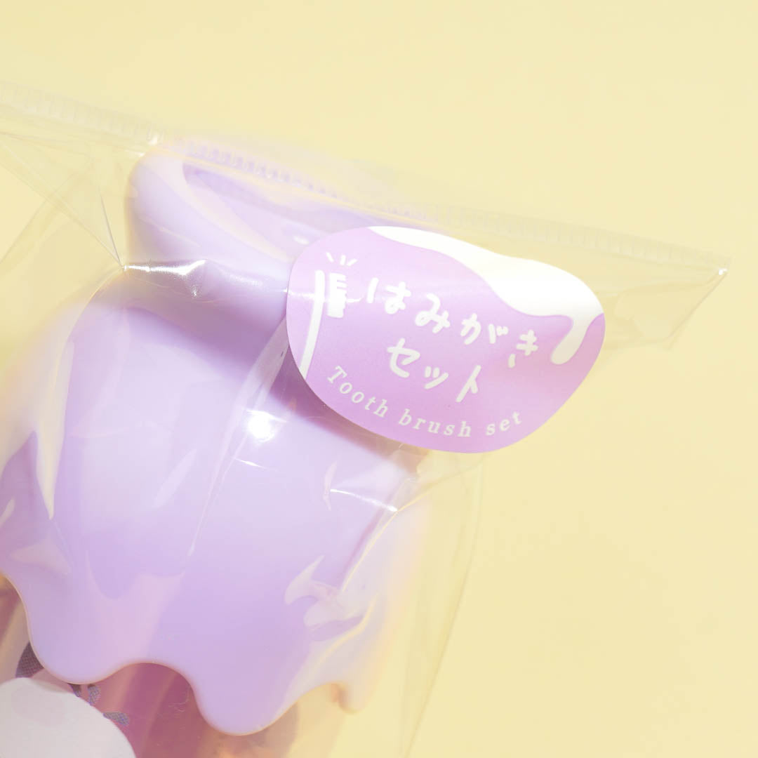 Sanrio Characters Milk Bottle Toothbrush Set