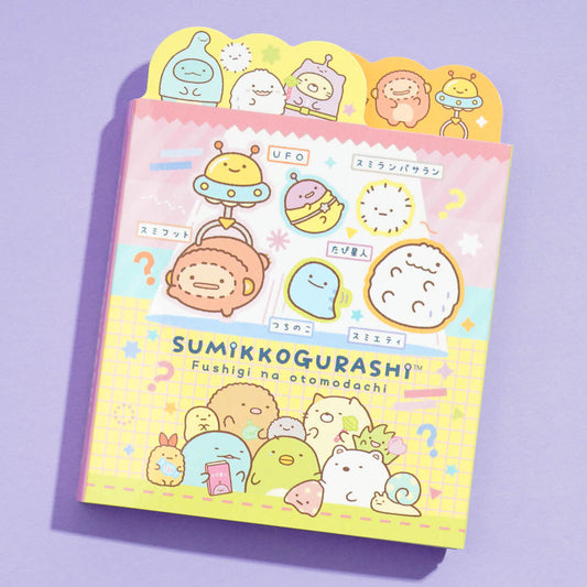 Sumikko Gurashi Mysterious Friends UFO Tour Memo Pad Set