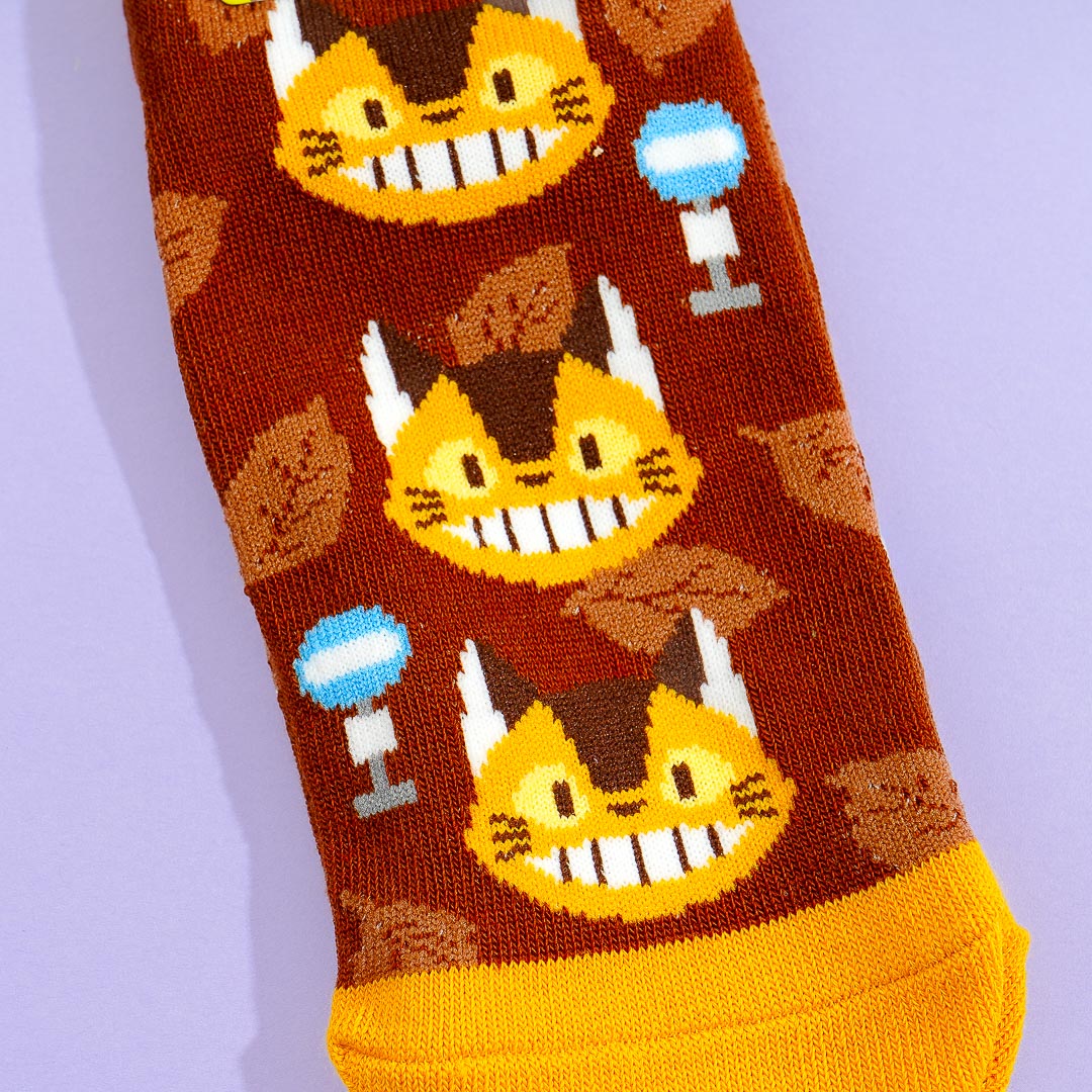Totoro Autumn Catbus Socks