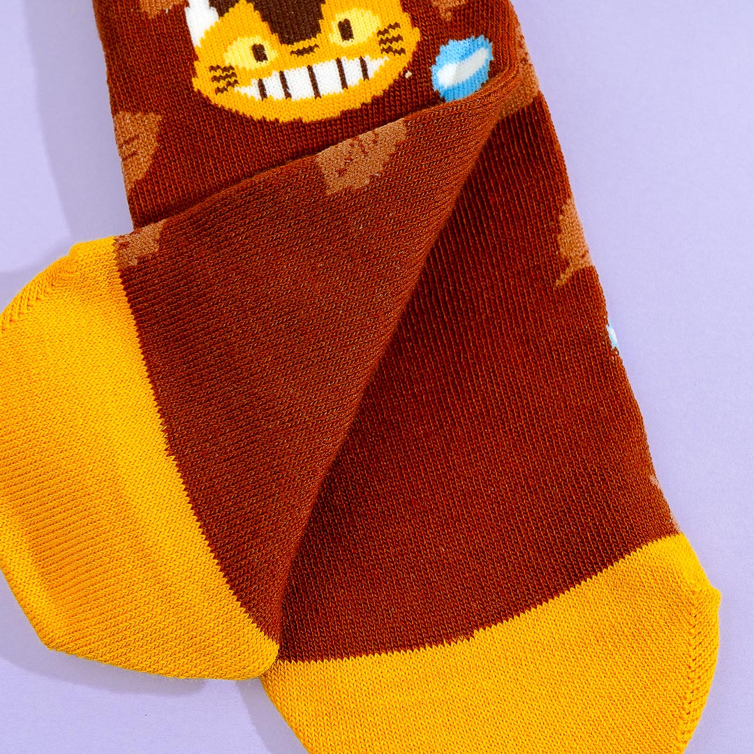 Totoro Autumn Catbus Socks