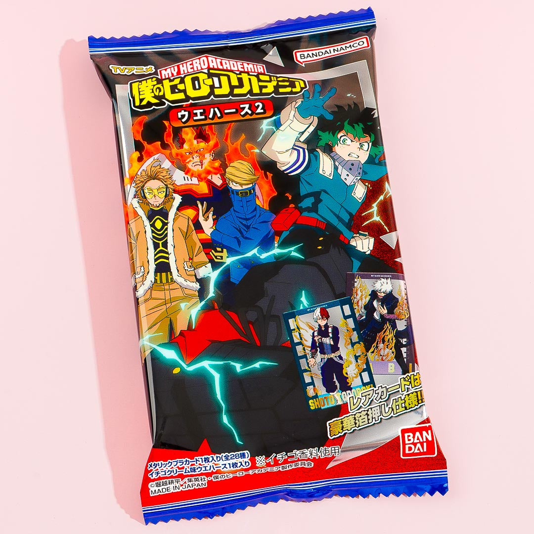 My Hero Academia Strawberry Cream Wafer With Card