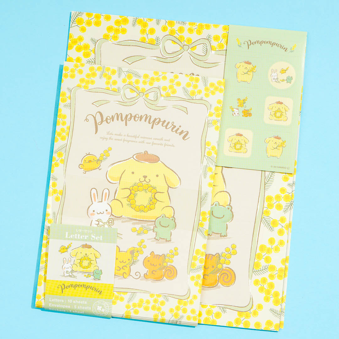 Pompompurin Flower Season Letter Set