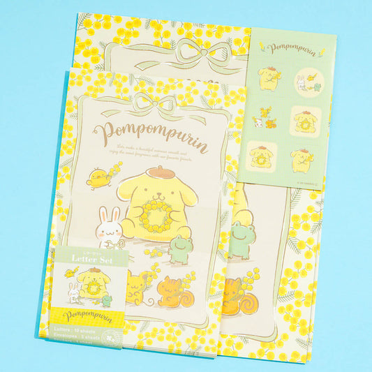 Pompompurin Flower Season Letter Set