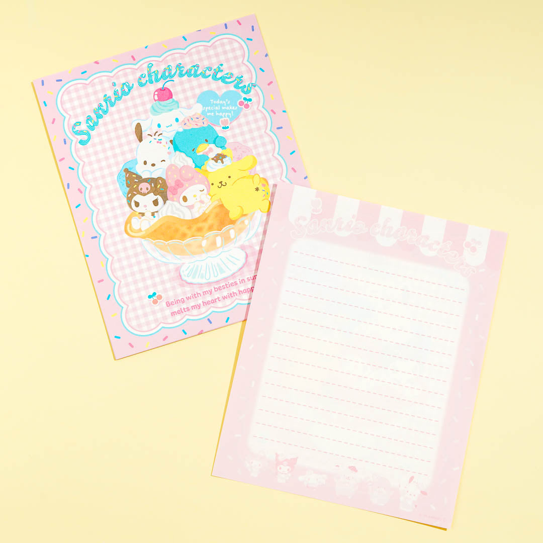 Sanrio Characters Parfait Letter Set