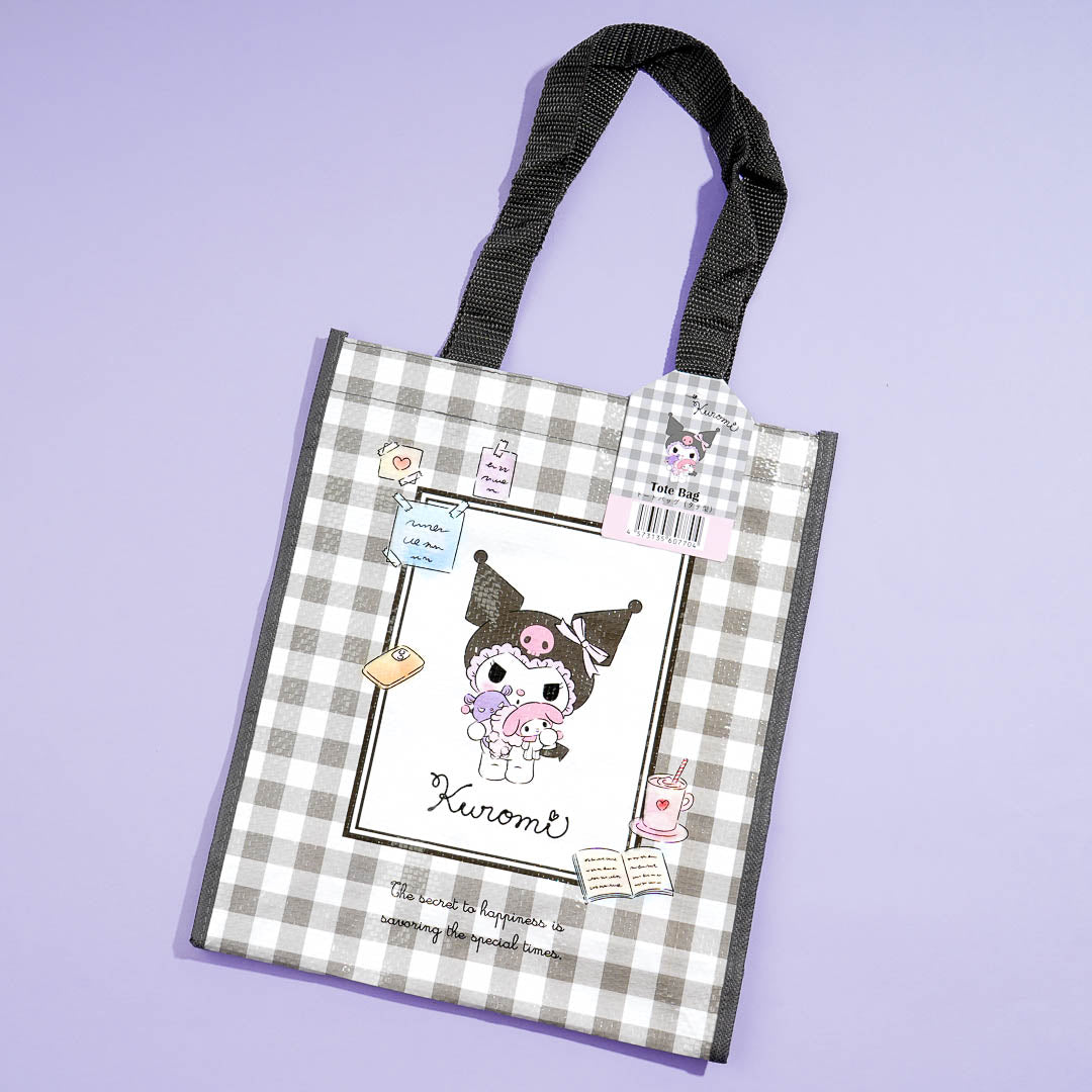 Kuromi Gingham Tote Bag