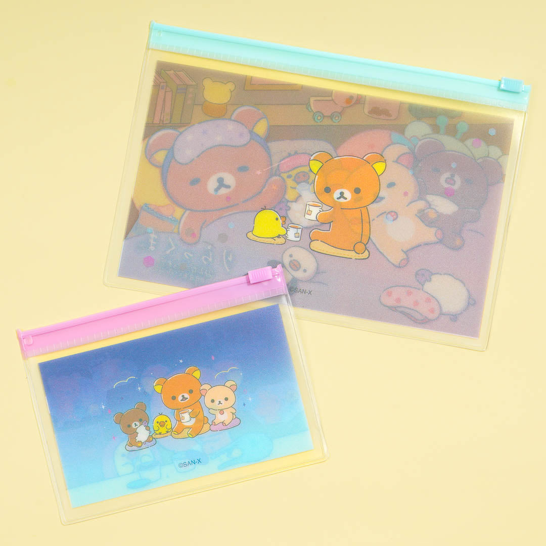 Rilakkuma Sleepover Zip Bag Set - 2 pcs