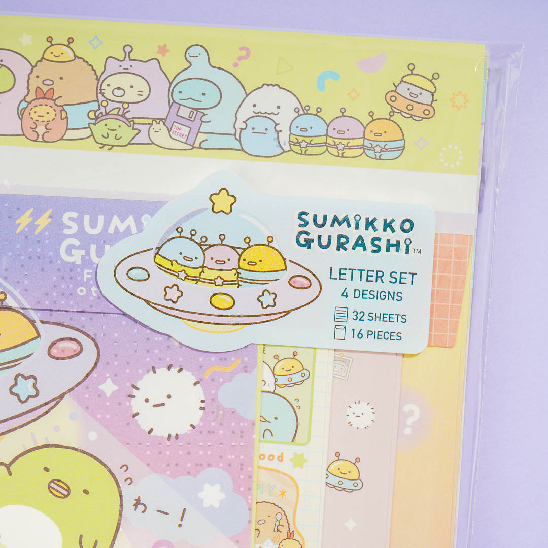 Sumikko Gurashi Mysterious Friends Space Visit Letter Set