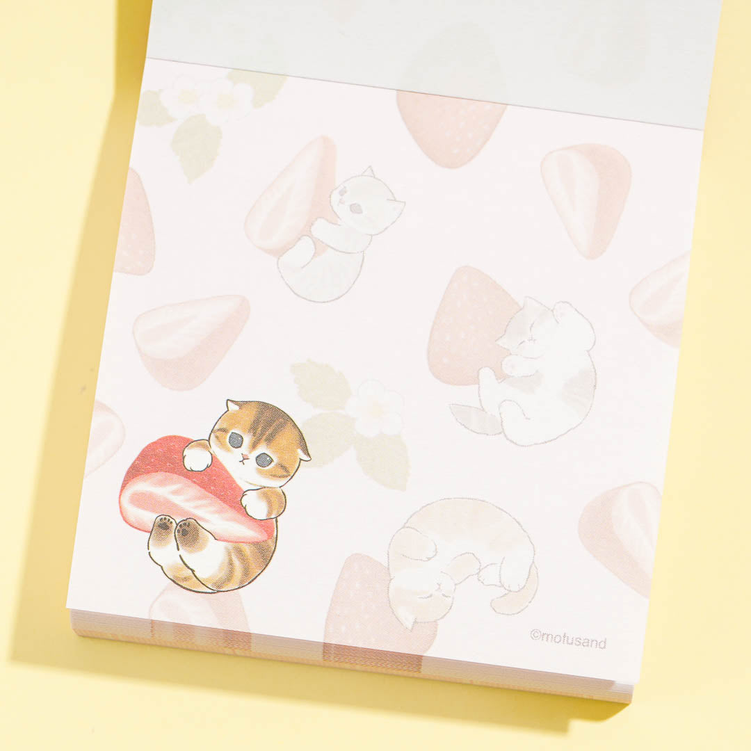Mofusand Strawberry Mini Memo Pad
