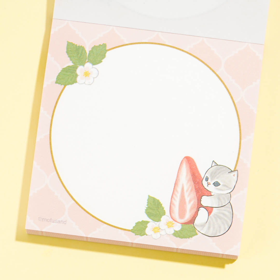 Mofusand Strawberry Mini Memo Pad