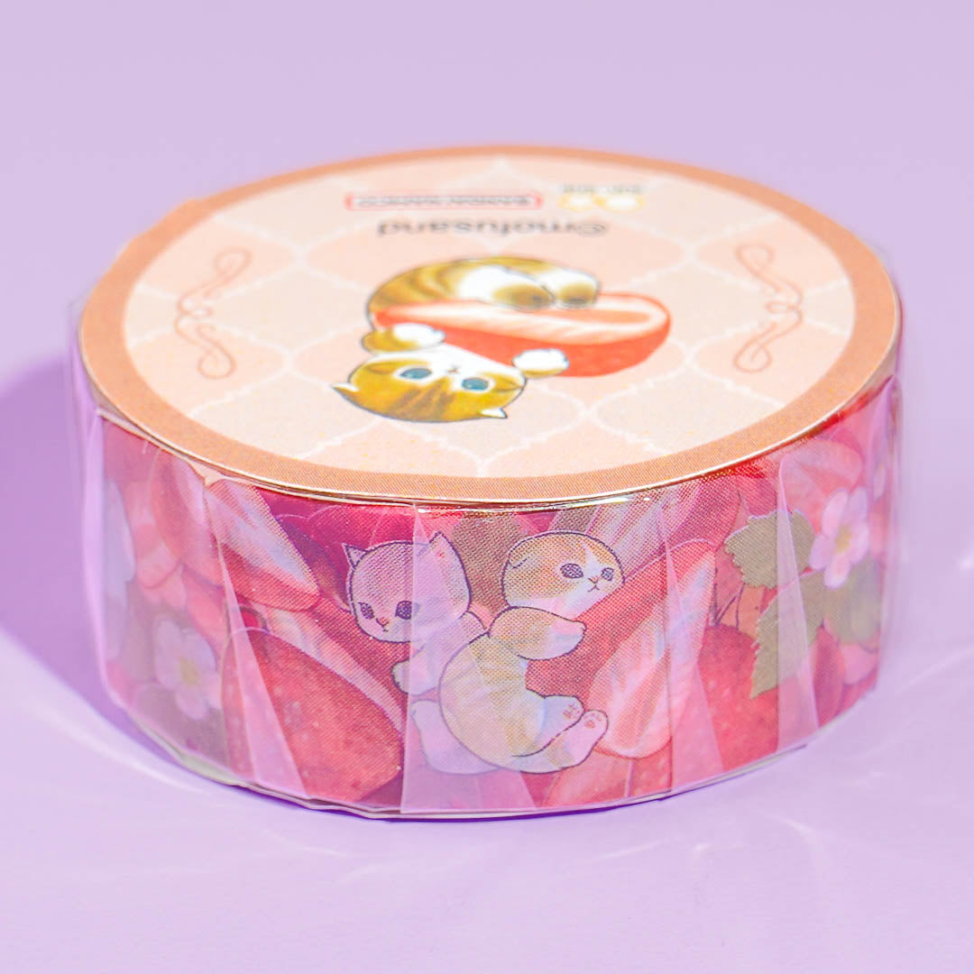 Mofusand Strawberry Masking Tape