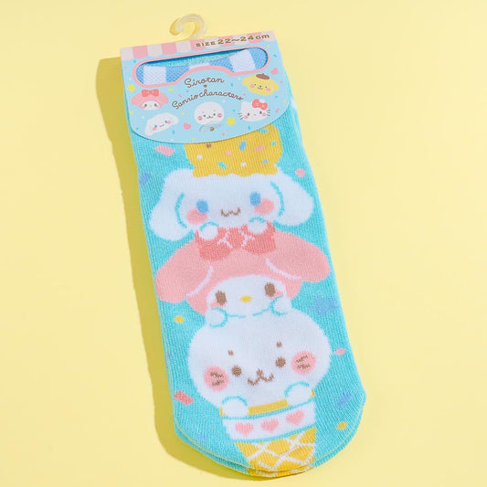 Sanrio Characters x Sirotan Ice Cream Socks