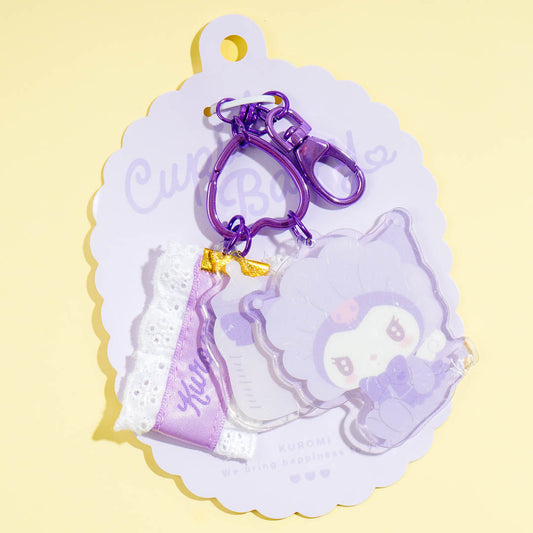 Kuromi Cupid Baby Triple Charm Key Holder