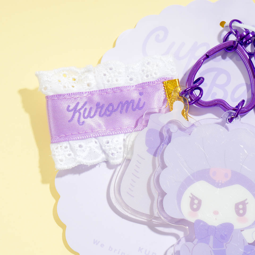Kuromi Cupid Baby Triple Charm Key Holder