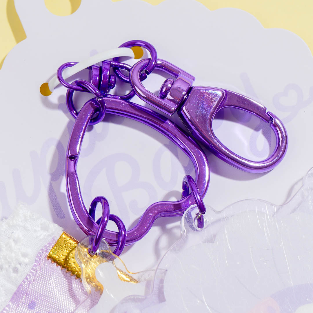 Kuromi Cupid Baby Triple Charm Key Holder