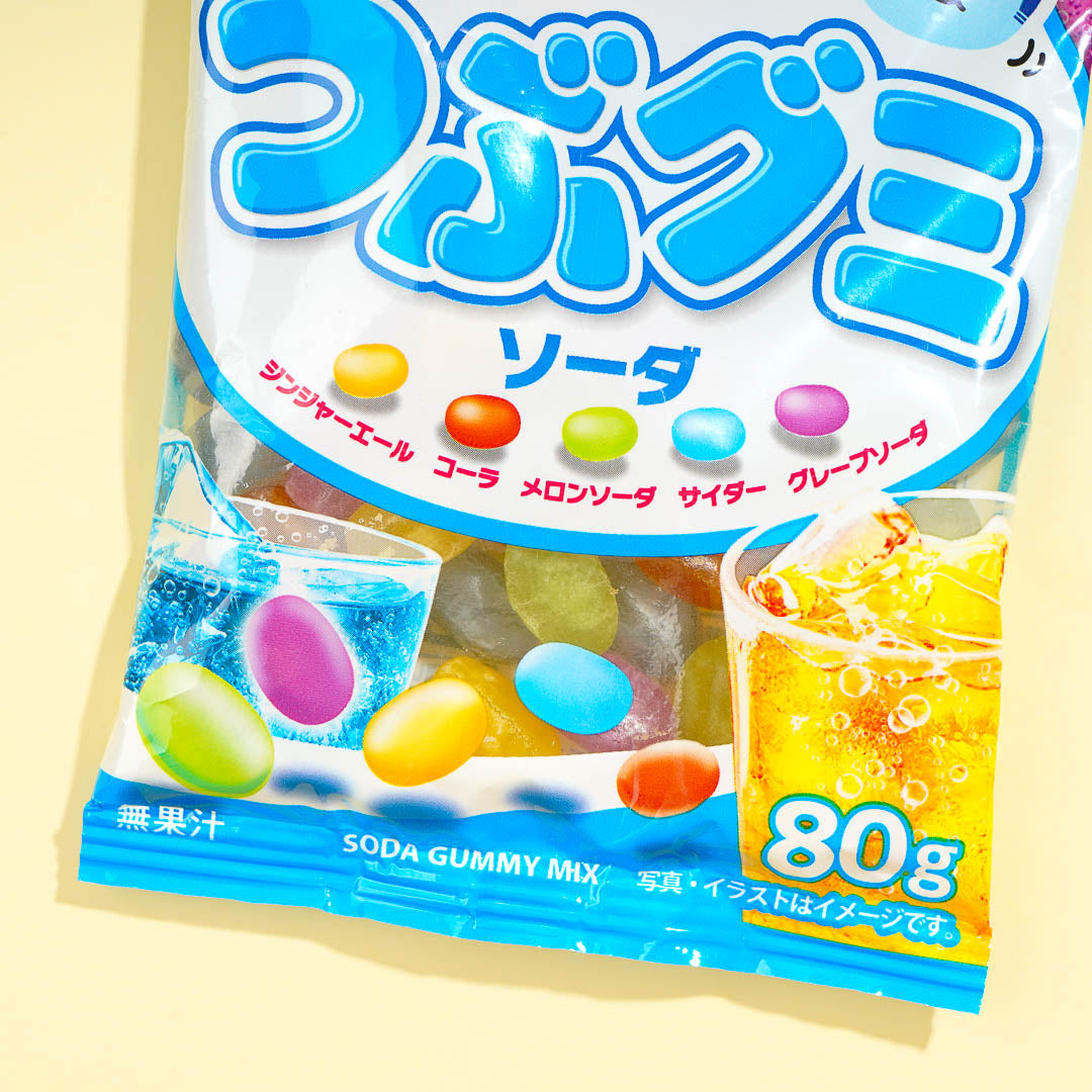 Kasugai Tsubu Gummy Candy - Soda Mix
