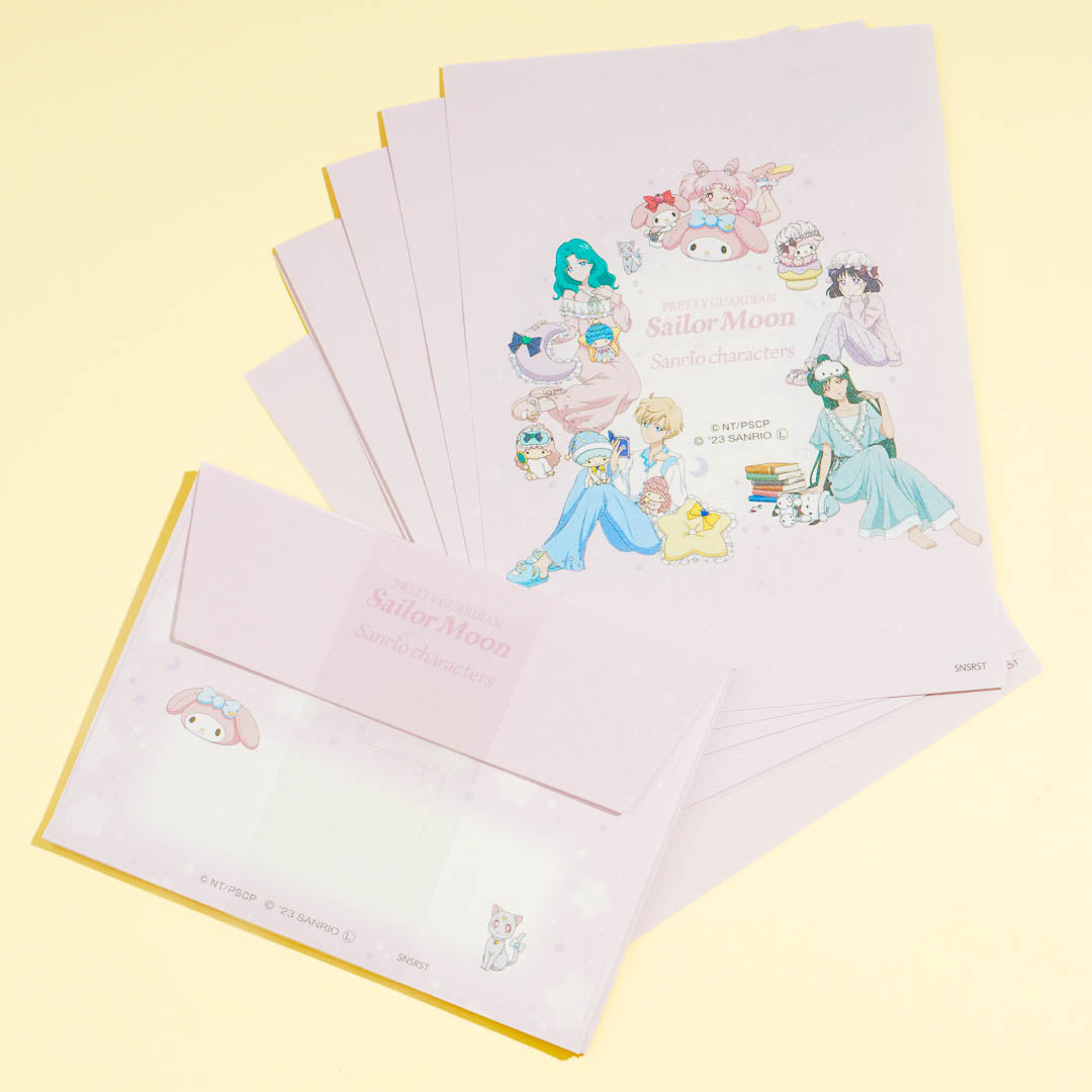 Sanrio Characters x Sailor Moon Pajama Party Letter Set
