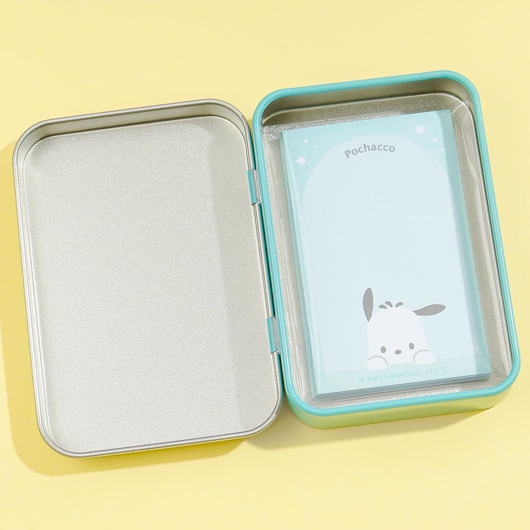 Pochacco  Cloudy Memo Pad With Tin Case