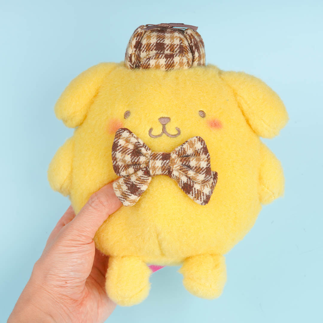 Pompompurin Howa Mocha Check Plushie - Medium