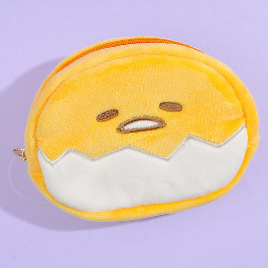 Gudetama Round Fluffy Coin Purse