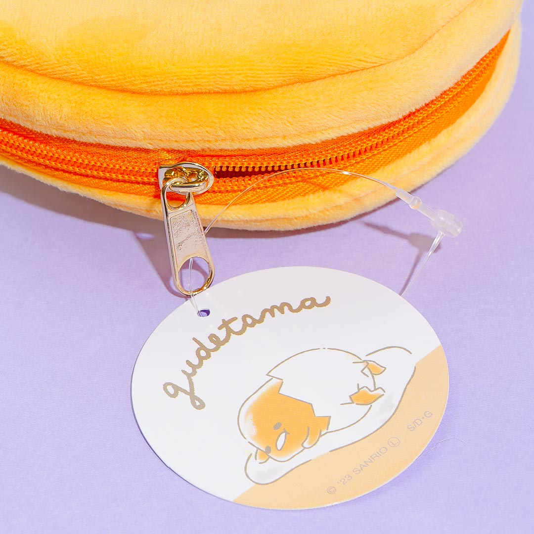 Gudetama Round Fluffy Coin Purse