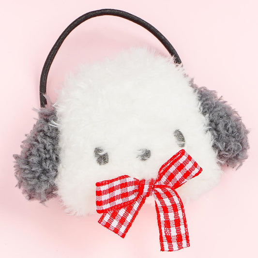 Pochacco Gingham Ribbon Hair Tie
