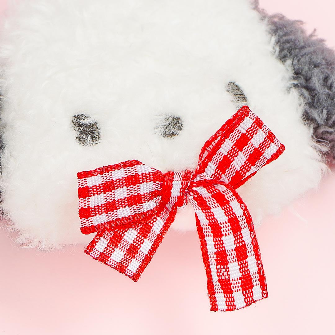 Pochacco Gingham Ribbon Hair Tie