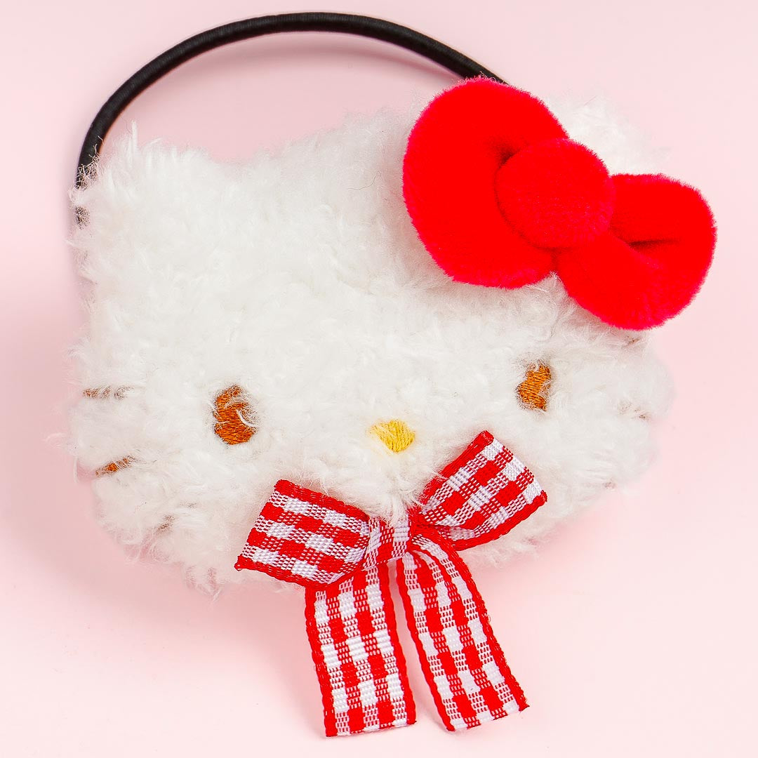 Hello Kitty Gingham Ribbon Hair Tie