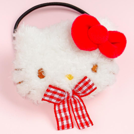 Hello Kitty Gingham Ribbon Hair Tie