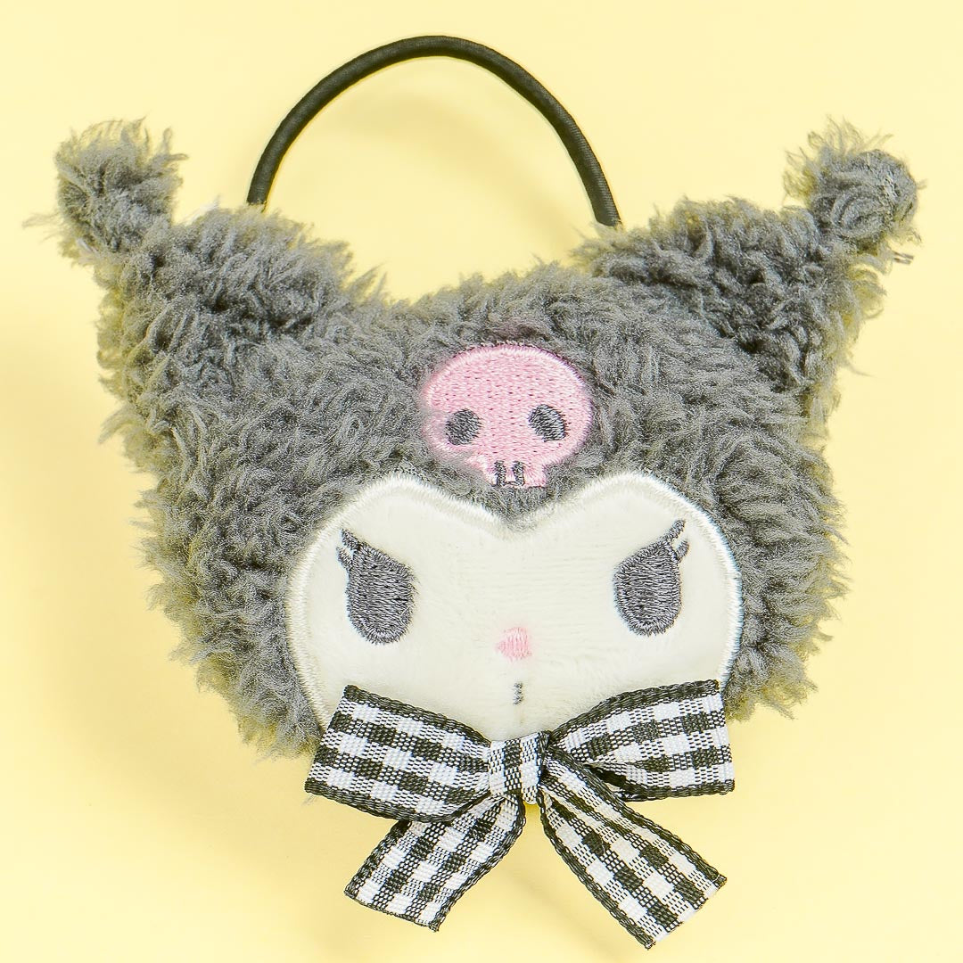 Kuromi Gingham Ribbon Hair Tie