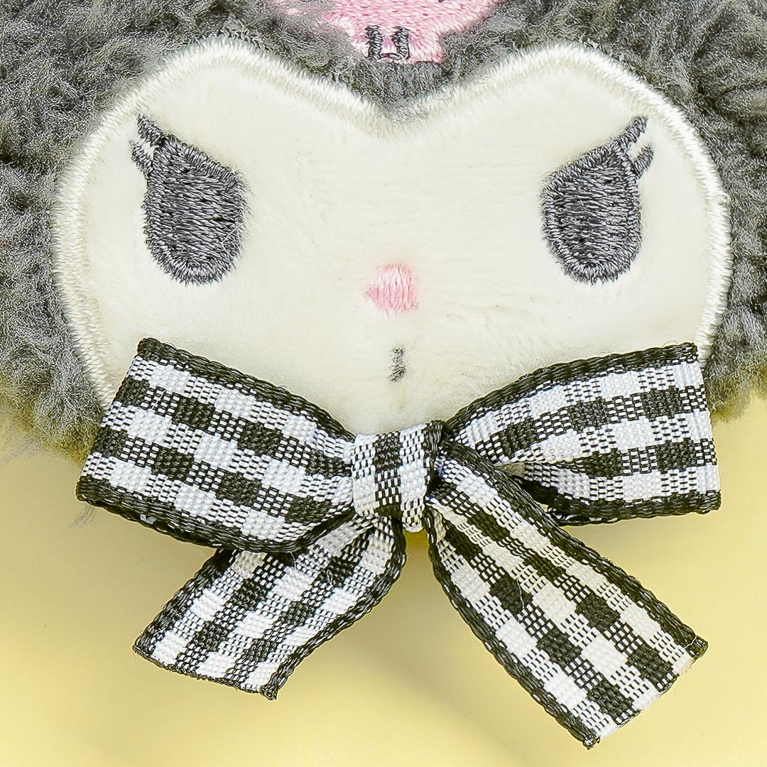 Kuromi Gingham Ribbon Hair Tie