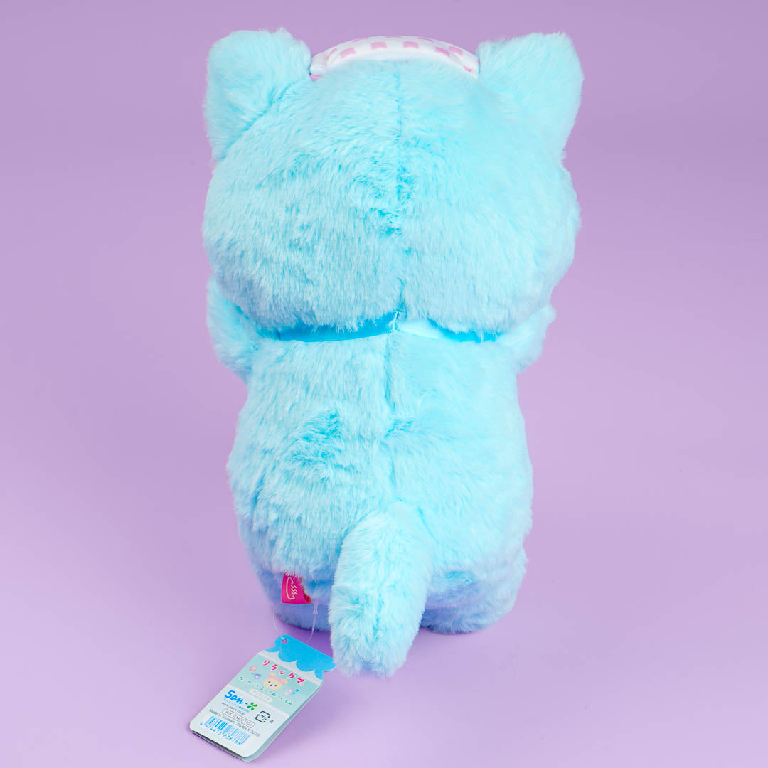 Rilakkuma Relaxing Cat Plushie - Korilakkuma / Medium