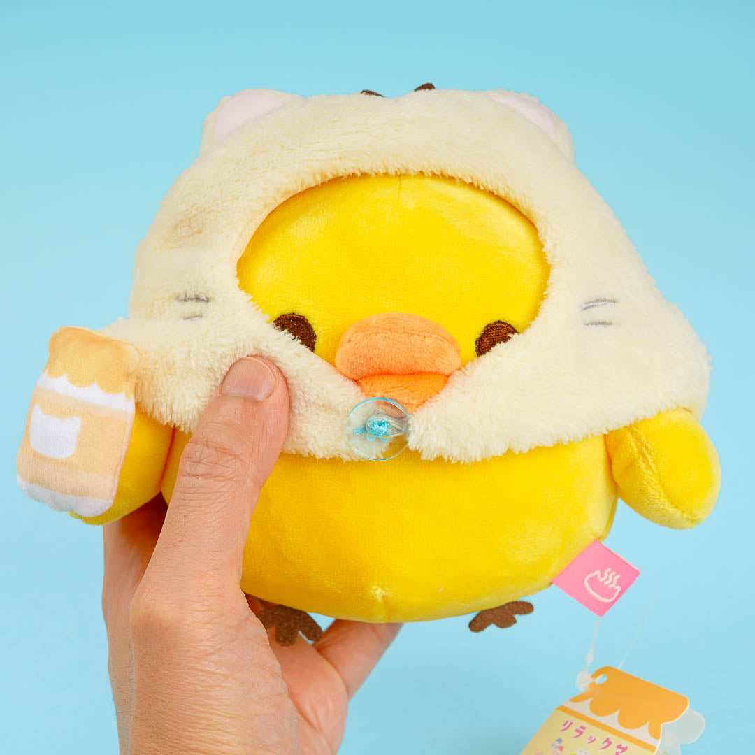 Rilakkuma Neko Neko No Yu Plushie - Kiiroitori / Medium