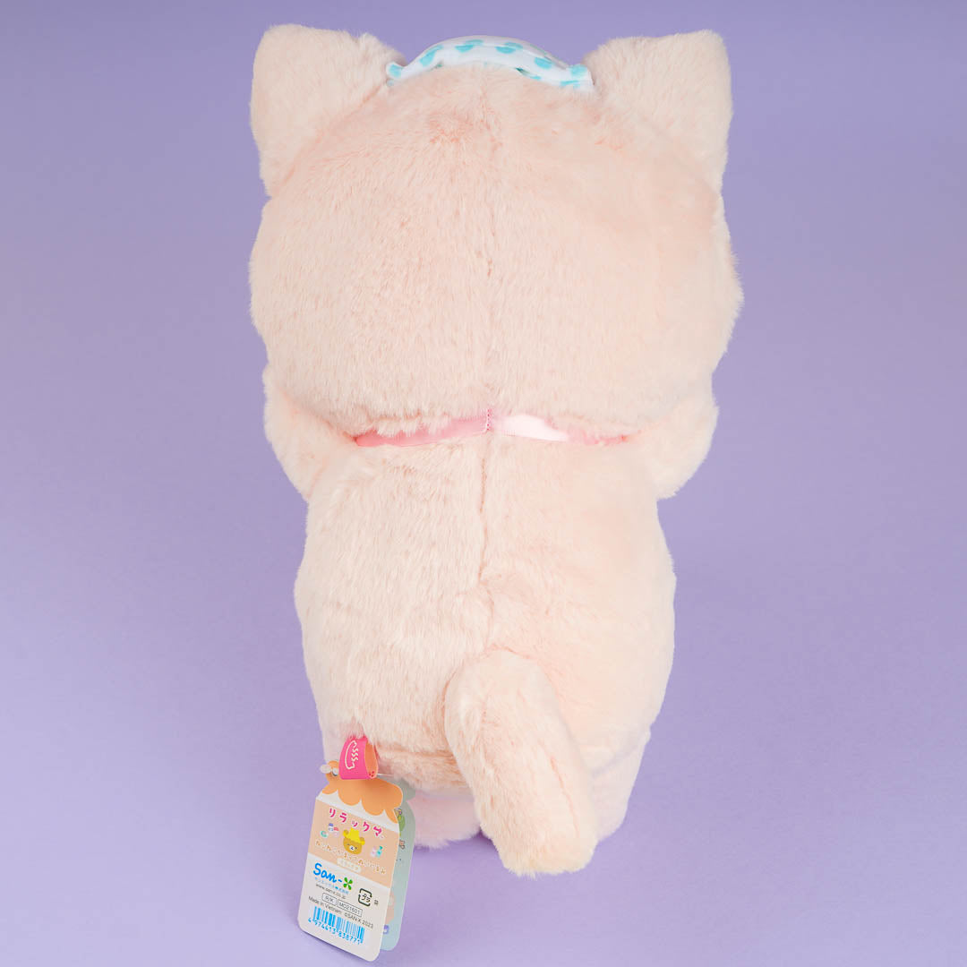 Rilakkuma Relaxing Cat Plushie - Medium