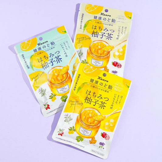 Kanro Healthy Throat Lozenge - Honey Yuzu Tea