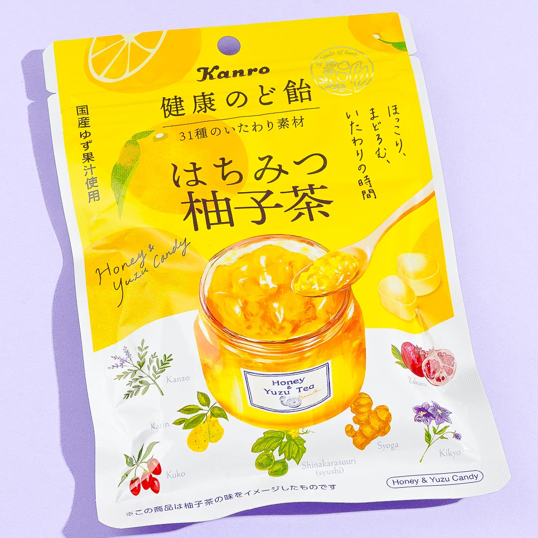 Kanro Healthy Throat Lozenge - Honey Yuzu Tea