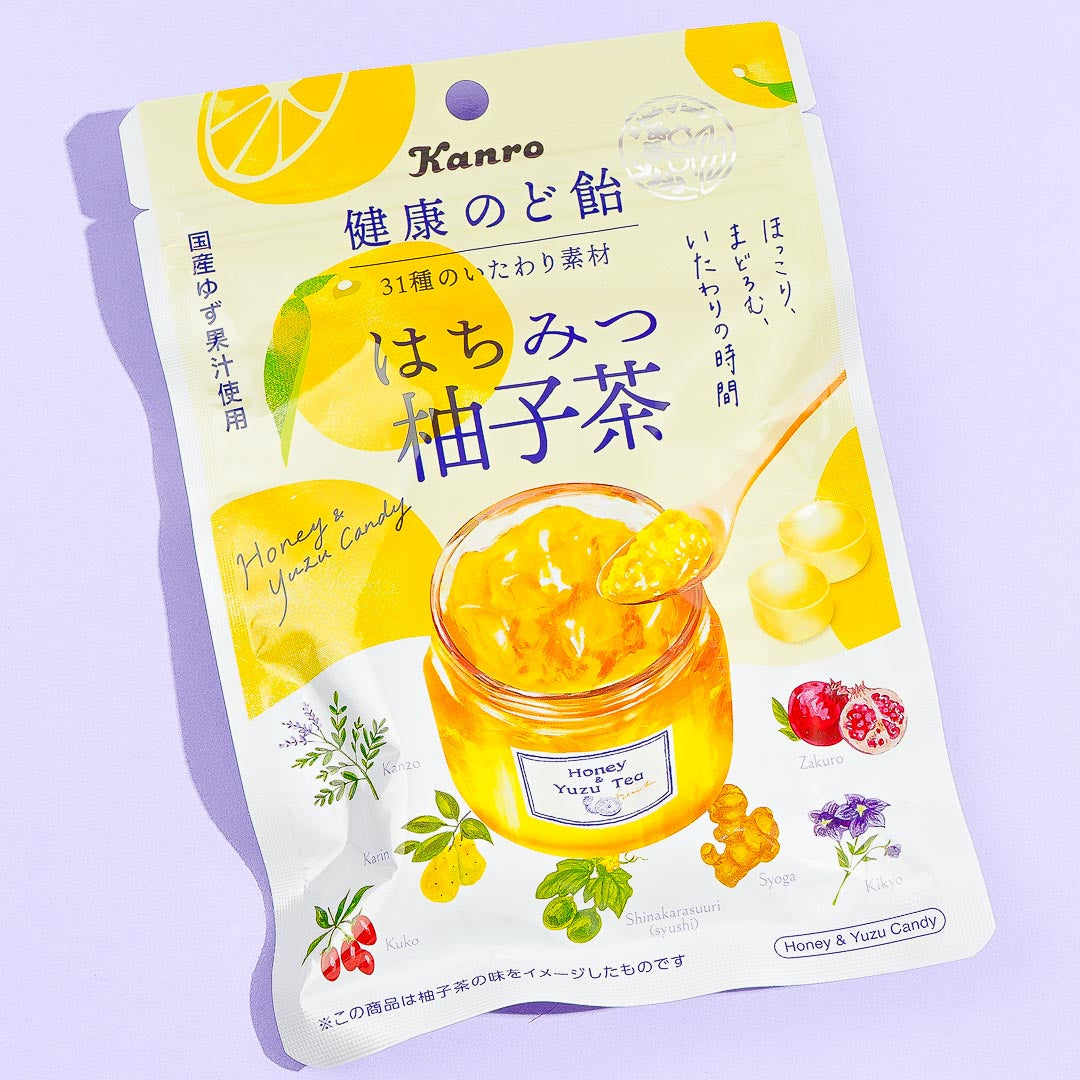 Kanro Healthy Throat Lozenge - Honey Yuzu Tea