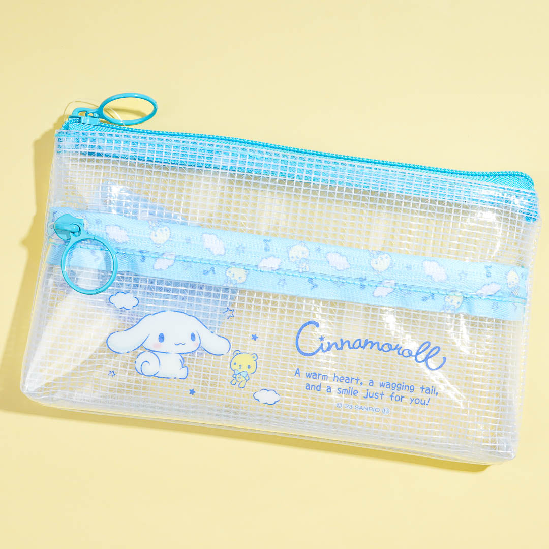 Cinnamoroll Clouds Double Zipper Pouch