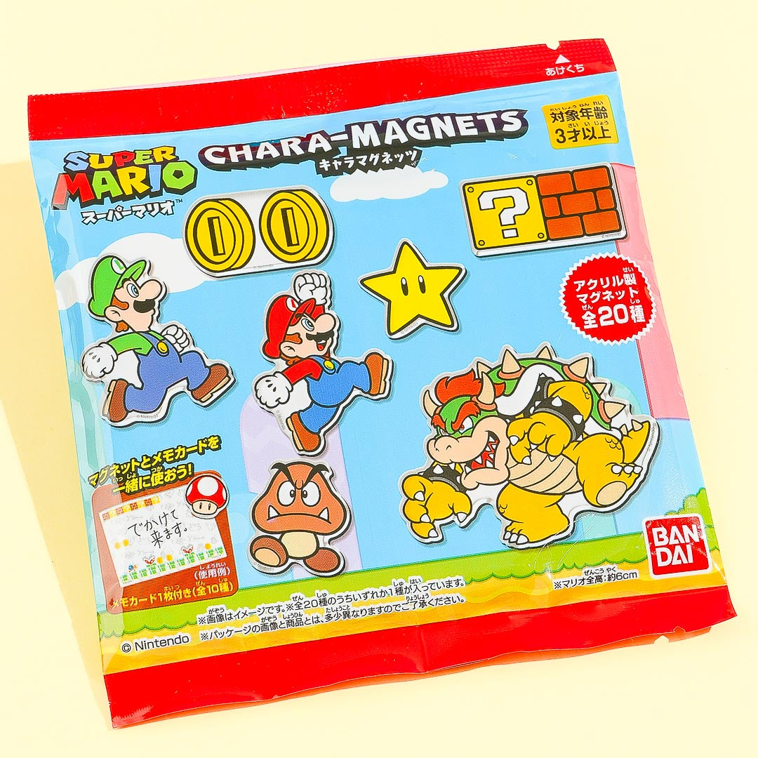 Super Mario Chara Magnets With Memo Card